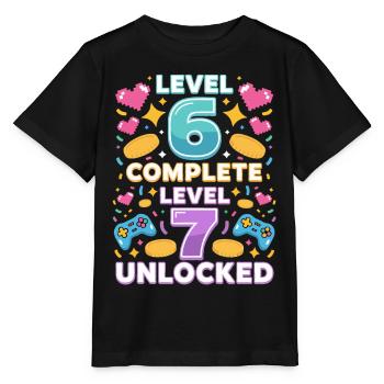 Level 6 Komplett Level 7 Freigeschaltet - Stanley/Stella Kinder T-Shirt MINI CREATOR  - Schwarz - Vorne - Mikhail (115cm)