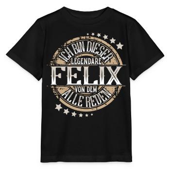 Felix - Stanley/Stella Kinder T-Shirt MINI CREATOR  - Schwarz - Vorne - Mikhail (115cm)