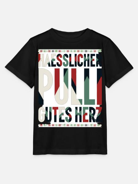 Hässlicher Pulli, gutes Herz - Stanley/Stella Kinder T-Shirt MINI CREATOR - Schwarz
