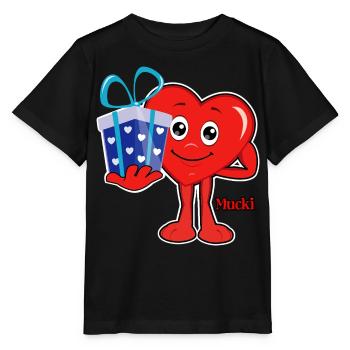 Mucki Riesen-Geschenk - Stanley/Stella Kinder T-Shirt MINI CREATOR  - Schwarz - Vorne - Mikhail (115cm)