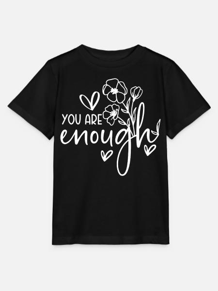 You are enough - Selbstliebe Sprüche Motivation - Stanley/Stella Kinder T-Shirt MINI CREATOR  - Schwarz