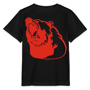 Das Erwachen des roten Bären - Stanley/Stella Kinder T-Shirt MINI CREATOR  - Schwarz - Vorne - Mikhail (115cm)