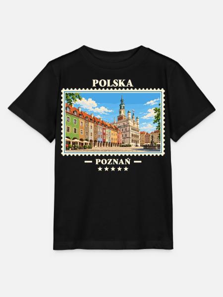 Polska Poznań Vintage Reisemarke - Stanley/Stella Kinder T-Shirt MINI CREATOR - Schwarz