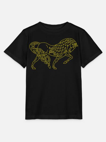 Keltisches Pferd - Stanley/Stella Kinder T-Shirt MINI CREATOR  - Schwarz