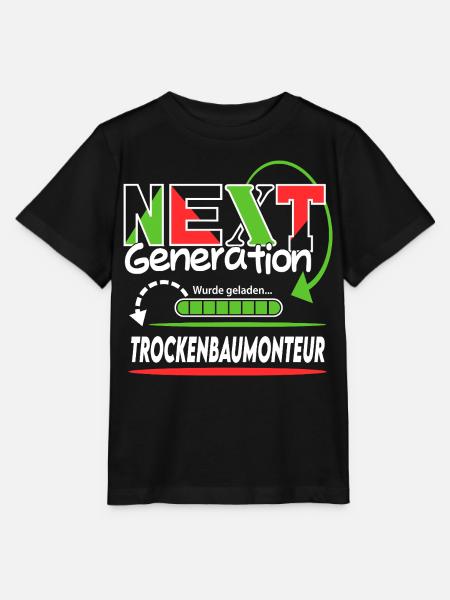 Trockenbaumonteur Next Generation Beruf Arbeit - Stanley/Stella Kinder T-Shirt MINI CREATOR - Schwarz