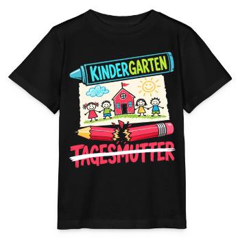 Hallo Kindergarten Tschüss - Stanley/Stella Kinder T-Shirt MINI CREATOR  - Schwarz - Vorne - Mikhail (115cm)