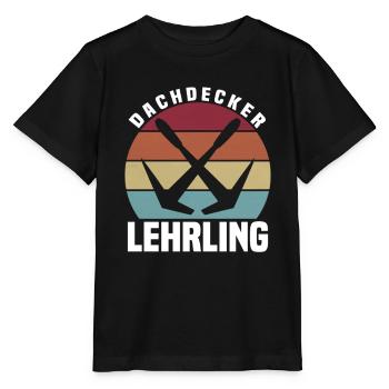 Dachdecker Lehrling - Stanley/Stella Kinder T-Shirt MINI CREATOR  - Schwarz - Vorne - Mikhail (115cm)