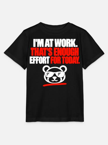 Arbeit ist schon genug Mühe - Stanley/Stella Kinder T-Shirt MINI CREATOR  - Schwarz