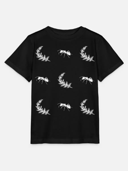 Wacholder & Ameise - Botanik - Stanley/Stella Kinder T-Shirt MINI CREATOR - Schwarz