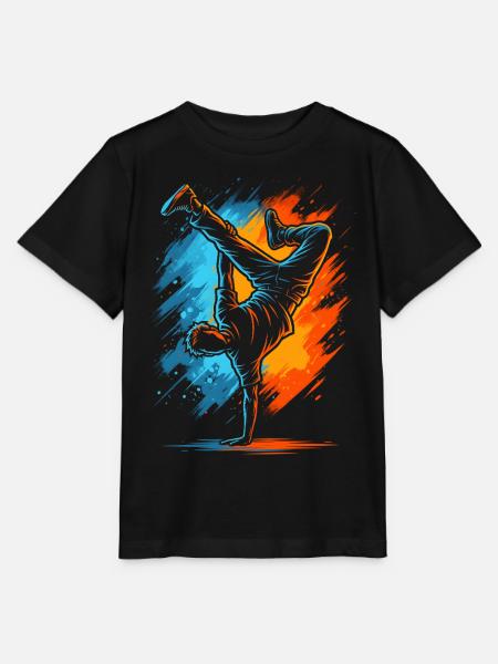 Breakdancing Kinder Herren Jungen Breakdance - Stanley/Stella Kinder T-Shirt MINI CREATOR  - Schwarz