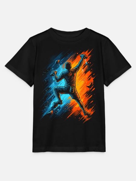 Klettern Berge Kletterer Bouldern Kinder Männer - Stanley/Stella Kinder T-Shirt MINI CREATOR  - Schwarz