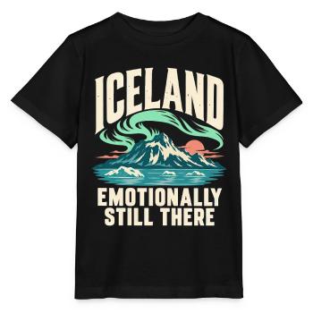 Island Nordlichter Reise Souvenir - Stanley/Stella Kinder T-Shirt MINI CREATOR  - Schwarz - Vorne - Mikhail (115cm)