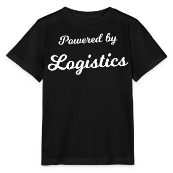Powered by Logistics - Stanley/Stella Kinder T-Shirt MINI CREATOR  - Schwarz - Vorne - Mikhail (115cm)