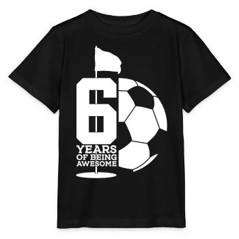6 JAHRE FUßBALLGOLF 6. GEBURTSTAG - Stanley/Stella Kinder T-Shirt MINI CREATOR  - Schwarz - Vorne - Mikhail (115cm)