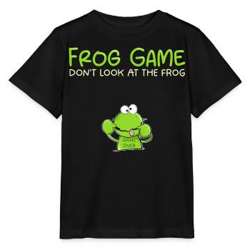 Frog Game Lustiger Frosch | Frosch Geschenk - Stanley/Stella Kinder T-Shirt MINI CREATOR  - Schwarz - Vorne - Mikhail (115cm)
