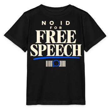 Kein Ausweis für freie Meinungsäußerung Digital Privacy Protest - Stanley/Stella Kinder T-Shirt MINI CREATOR  - Schwarz - Vorne - Mikhail (115cm)