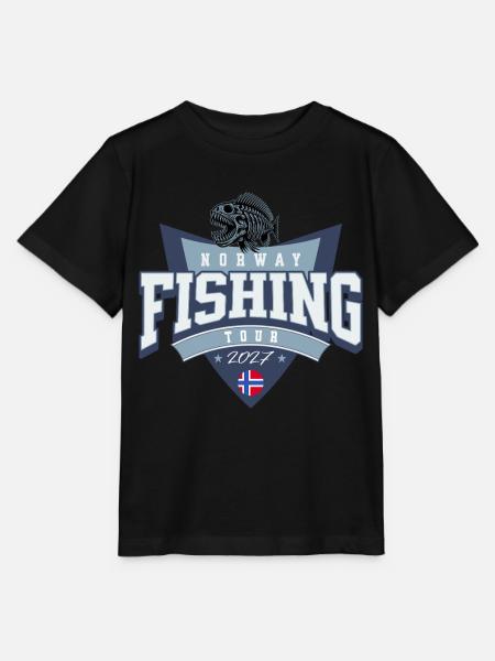 Norwegen Angeltour 2027 - Stanley/Stella Kinder T-Shirt MINI CREATOR  - Schwarz