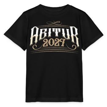 Abitur 2027 - Stanley/Stella Kinder T-Shirt MINI CREATOR  - Schwarz - Vorne - Mikhail (115cm)