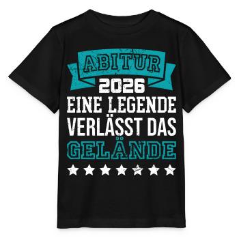 Legende verlässt das Gelände - Stanley/Stella Kinder T-Shirt MINI CREATOR  - Schwarz - Vorne - Mikhail (115cm)