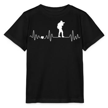 Photograph Herzschlag Fotograf Fotografiert - Stanley/Stella Kinder T-Shirt MINI CREATOR  - Schwarz - Vorne - Mikhail (115cm)