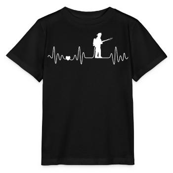 Feuerwehrmann Herzschlag Feuerwehr Brandmeister - Stanley/Stella Kinder T-Shirt MINI CREATOR  - Schwarz - Vorne - Mikhail (115cm)