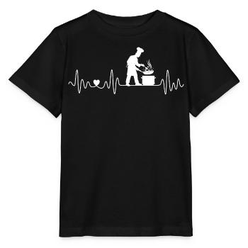 Koch Herzschlag Köche Köchinnen Für Chefs - Stanley/Stella Kinder T-Shirt MINI CREATOR  - Schwarz - Vorne - Mikhail (115cm)