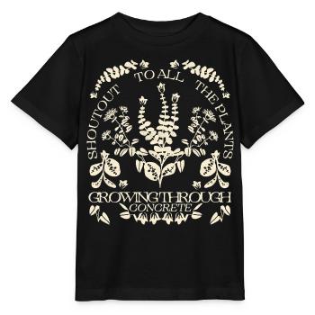 EIN GRÜSSEN AN ALLE PFLANZEN - Stanley/Stella Kinder T-Shirt MINI CREATOR  - Schwarz - Vorne - Mikhail (115cm)