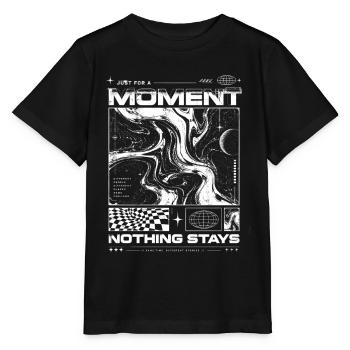 Just For A Moment Nothing Stays Streetwear - Stanley/Stella Kinder T-Shirt MINI CREATOR  - Schwarz - Vorne - Mikhail (115cm)