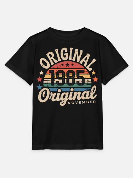 November 1985 – November 1985 - Stanley/Stella Kinder T-Shirt MINI CREATOR - Schwarz