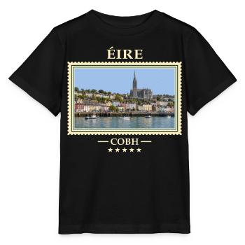 Irland Cobh Vintage Reisemarke - Stanley/Stella Kinder T-Shirt MINI CREATOR  - Schwarz - Vorne - Mikhail (115cm)