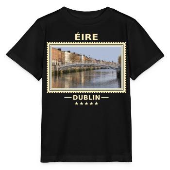 Irland Dublin Vintage Reisemarke - Stanley/Stella Kinder T-Shirt MINI CREATOR  - Schwarz - Vorne - Mikhail (115cm)