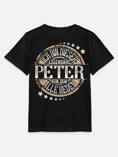 Peter - Stanley/Stella Kinder T-Shirt MINI CREATOR  - Schwarz