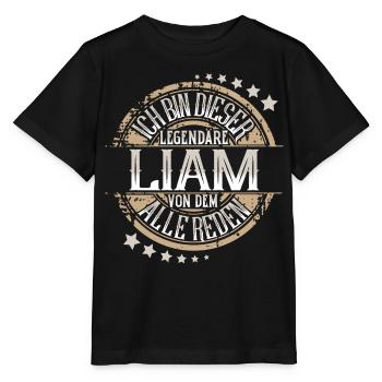 Liam - Stanley/Stella Kinder T-Shirt MINI CREATOR  - Schwarz - Vorne - Mikhail (115cm)