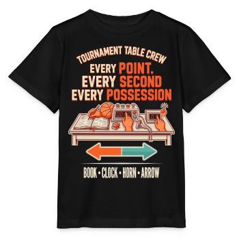 Jeder Punkt Jede Sekunde – Spielstatistik - Stanley/Stella Kinder T-Shirt MINI CREATOR  - Schwarz - Vorne - Mikhail (115cm)
