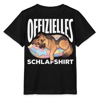Deutscher Schäferhund - Stanley/Stella Kinder T-Shirt MINI CREATOR  - Schwarz - Vorne - Mikhail (115cm)