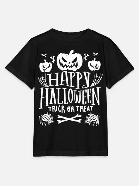Fröhliches Halloween-Süßes oder Saures - Stanley/Stella Kinder T-Shirt MINI CREATOR - Schwarz