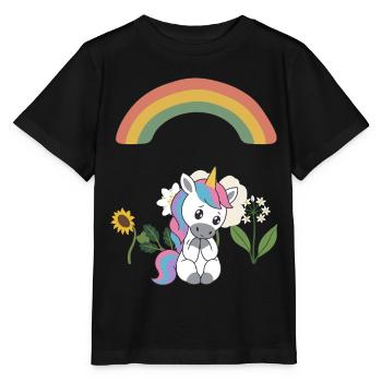 Trauriges Einhorn · Natur · Naturfreunde - Stanley/Stella Kinder T-Shirt MINI CREATOR  - Schwarz - Vorne - Mikhail (115cm)