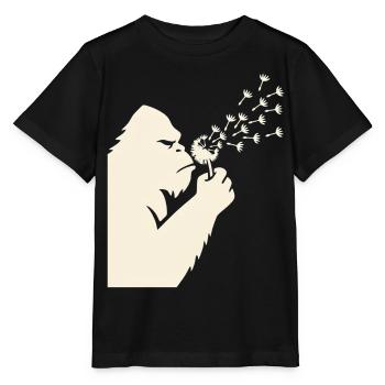 Bigfoot bläst Löwenzahn Vintage - Stanley/Stella Kinder T-Shirt MINI CREATOR  - Schwarz - Vorne - Mikhail (115cm)