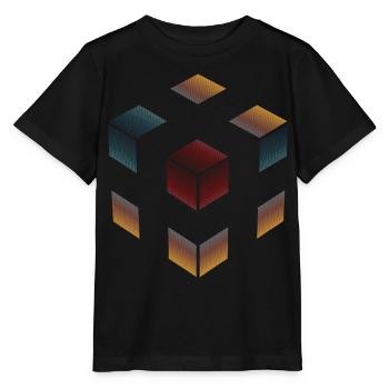 CUBE CROSSING - Stanley/Stella Kinder T-Shirt MINI CREATOR  - Schwarz - Vorne - Mikhail (115cm)