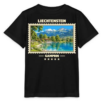 Liechtenstein Gamprin Vintage Reisemarke - Stanley/Stella Kinder T-Shirt MINI CREATOR  - Schwarz - Vorne - Mikhail (115cm)