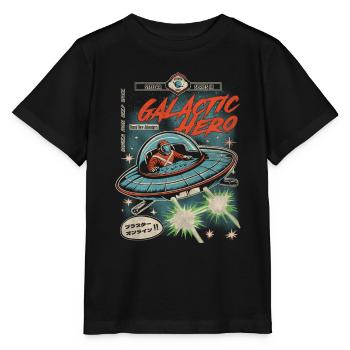 GalacticHero - Stanley/Stella Kinder T-Shirt MINI CREATOR  - Schwarz - Vorne - Mikhail (115cm)