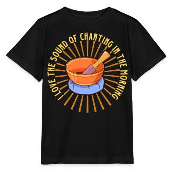 Morgenklang - Meditation mit Mantra - Stanley/Stella Kinder T-Shirt MINI CREATOR  - Schwarz - Vorne - Mikhail (115cm)