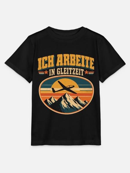 Segelflieger Arbeite in Gleitzeit - Stanley/Stella Kinder T-Shirt MINI CREATOR  - Schwarz