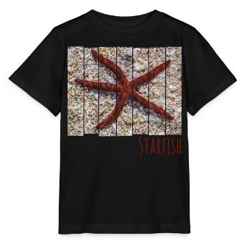 Seestern im Meer am Strand Vintage Urlaub Souvenir - Stanley/Stella Kinder T-Shirt MINI CREATOR  - Schwarz - Vorne - Mikhail (115cm)