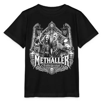 Methaller - Trollbrüderschaft - Stanley/Stella Kinder T-Shirt MINI CREATOR  - Schwarz - Vorne - Mikhail (115cm)