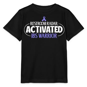 Reizdarm Humor - WC Radar aktiv - Stanley/Stella Kinder T-Shirt MINI CREATOR  - Schwarz - Vorne - Mikhail (115cm)