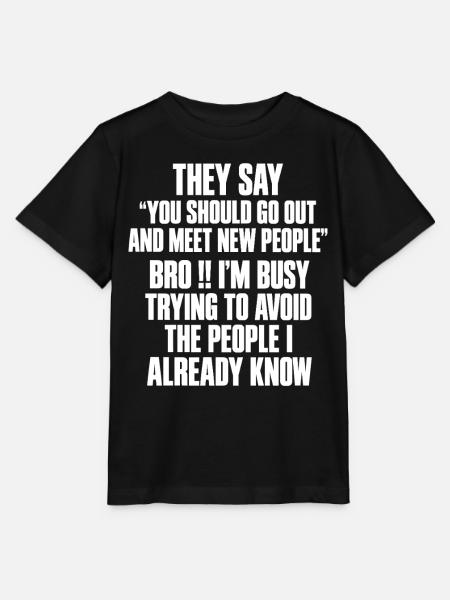 Lustiger Spruch Menschenmuffel - Stanley/Stella Kinder T-Shirt MINI CREATOR - Schwarz