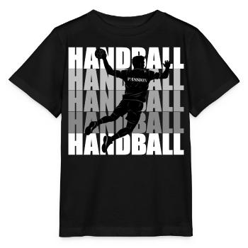 Handball - Stanley/Stella Kinder T-Shirt MINI CREATOR  - Schwarz - Vorne - Mikhail (115cm)