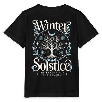 Wintersonnenwende Weihnachten - Stanley/Stella Kinder T-Shirt MINI CREATOR  - Schwarz - Vorne - Mikhail (115cm)