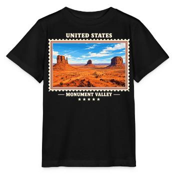 Vereinigte Staaten Monument Valley Vintage Reisema - Stanley/Stella Kinder T-Shirt MINI CREATOR  - Schwarz - Vorne - Mikhail (115cm)